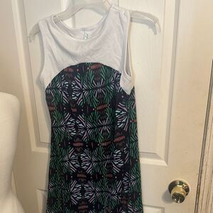 Sleeveless Patterned Dress